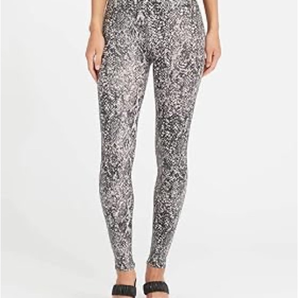 Spanx Faux Leather Snake Shine Leggings - Picture 3 of 15